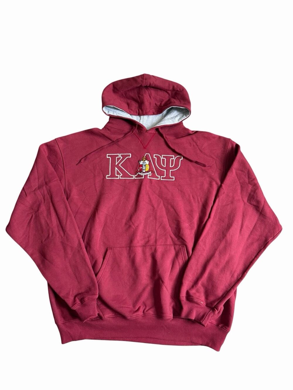 Champion Kappa Alpha Psi Fraternity Hoodie Sweatshirt XXL 2XL Crimson Crest